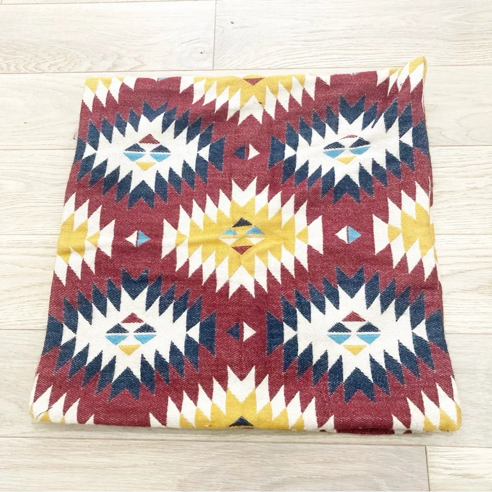 IKEA Multicolor Geometric Accent Pillow cover 20@x 20”